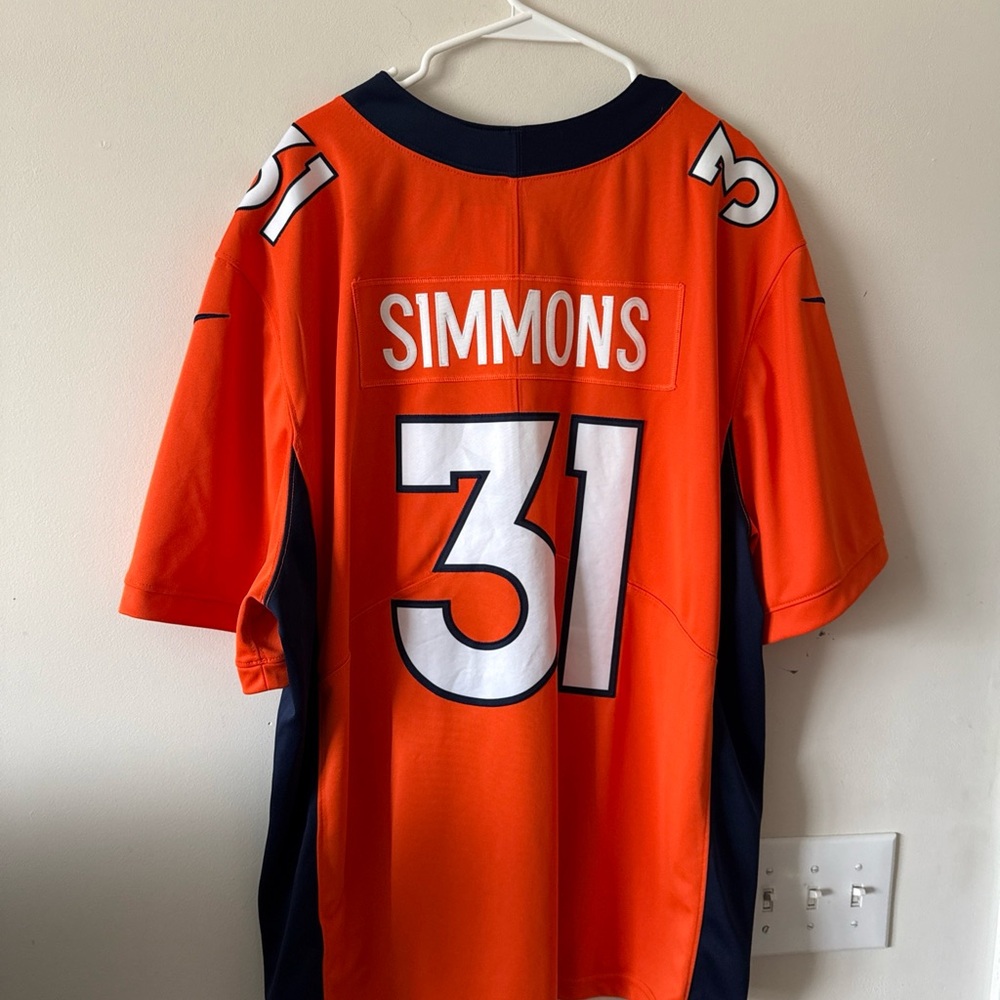 Men’s Nike Justin Simmons #31 Denver Broncos Vapor Limited Jersey Sz 3XL - RARE - Picture 6 of 6